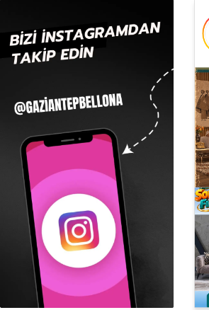 Bizi Instagram'dan Takip Edin @gaziantepbellona